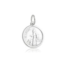 Pingente Medalha São Lucas Prata 925 Kl