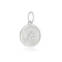 Pingente Medalha São Miguel Arcanjo Prata 925 Kl