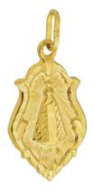 Pingente Medalhinha Nossa Senhora Aparecida De Ouro 18k Joia Pequena