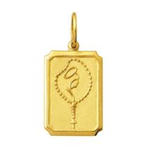 Pingente Medio 1.6cm Modelo Retangular Santos Ouro 18k ( 29 Santos ) K210