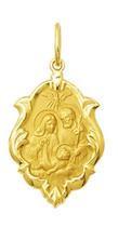 Pingente Medio Modelo Trabalhado Ornato 1.8cm Santos Ouro 18k ( 47 Santos ) K130