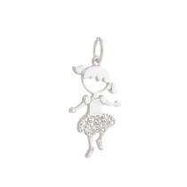 Pingente Menina Bolerinho Prata 925 Kl Modelo 02 Pingente Menina Bolerinho Prata 925 Kl Modelo 02