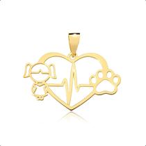 Pingente Menina Com Patinha Ouro 18k Pingente Menina Com Patinha Ouro 18k