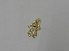 Pingente menina com zirco Pingente menina com zirco