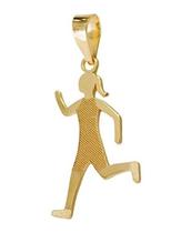 Pingente Menina Corredora Atleta Ouro 18k Pingente Menina Corredora Atleta Ouro 18k