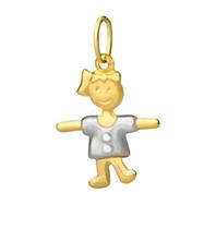 Pingente Menina Em Ouro 18K Pingente Menina Em Ouro 18K