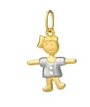 Pingente Menina Em Ouro 18K Pingente Menina Em Ouro 18K