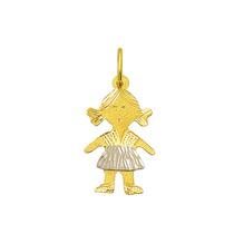 Pingente Menina Para Mãe Tamanho Mini Ouro 18k K030 02730