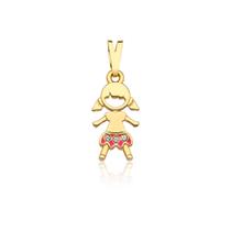 Pingente Menina Revestido em Ouro Pingente Menina Revestido em Ouro
