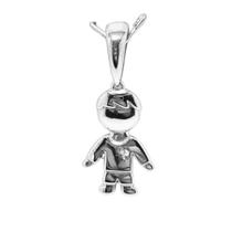 Pingente Menino com Pedra Prata ou Banhado em Ouro WG Pingente Menino com Pedra Prata ou Banhado em Ouro WG