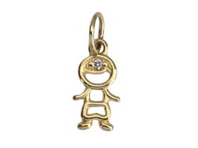 Pingente Menino, Em Ouro 18K Pingente Menino, Em Ouro 18K