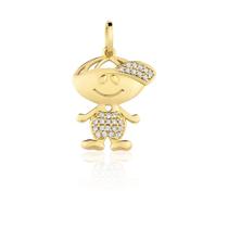 Pingente Menino em Ouro 18k P27207