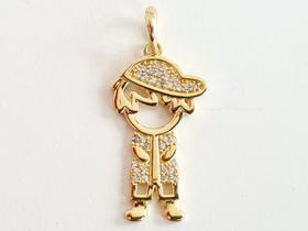 Pingente Menino, Em Ouro Amarelo 18K