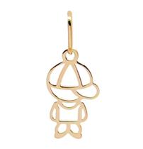 Pingente Menino Filho Boné Ouro10k Peso 0.1gr Com 11mm 1963328