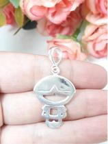 Pingente Menino Filho Criança Prata Legitima 925