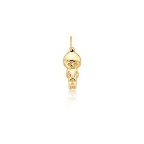 Pingente Menino Filho kids Boneco guri Ouro 18k E01