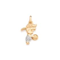 Pingente menino folheado a ouro BRANCO 542022 Rommanel Pingente menino folheado a ouro BRANCO 542022 Rommanel
