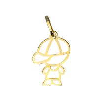 Pingente Menino Grande 2,5cm Contorno Em Ouro 18k Pingente Menino Grande 2,5cm Contorno Em Ouro 18k