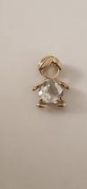 Pingente menino ouro 18k topázio swiss lapidação coração. ROSANGELA LIMA JOIAS