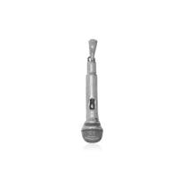 Pingente Microfone, Prata 925 Pingente Microfone, Prata 925