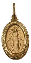 Pingente Milagrosa Oval Grande Ouro 18k Pingente Milagrosa Oval Grande Ouro 18k