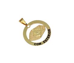 Pingente Minha Profissão Comercio Exterior Folheado Ouro 18k Pingente Minha Profissão Comercio Exterior Folheado Ouro 18k