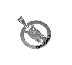 Pingente Minha Profissão Pedagogia Professora Coruja Níquel Pingente Minha Profissão Pedagogia Professora Coruja Níquel