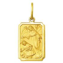 Pingente Mini 0.9cm Quadrado Retangular Santos Ouro 18k ( 29 Santos ) K050 Pingente Mini 0.9cm Quadrado Retangular Santos Ouro 18k ( 29 Santos ) K050