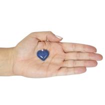 PINGENTE MINI CORAÇÃO QUARTZO AZUL - (1,5 a 3)cm