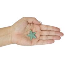 PINGENTE MINI ESTRELA DO MAR QUARTZO VERDE - (2,5 a 4)cm - BANHO DE OURO