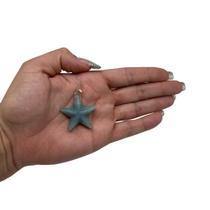 PINGENTE MINI ESTRELA DO MAR TROLLEITE - (2,5 a 4)cm - PRATA 925