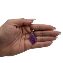 PINGENTE MINI GOTA AMETISTA - (2,5 a 3,5)cm - PRATA 925 PINGENTE MINI GOTA AMETISTA - (2,5 a 3,5)cm - PRATA 925