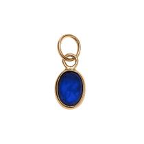 Pingente Mini Gota com Safira Azul em Ouro 18K Pingente Mini Gota com Safira Azul em Ouro 18K