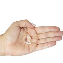 PINGENTE MINI GOTA CRISTAL - (2,5 a 3,5)cm - BANHO DE OURO PINGENTE MINI GOTA CRISTAL - (2,5 a 3,5)cm - BANHO DE OURO
