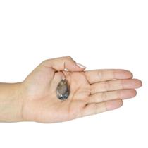 PINGENTE MINI GOTA QUARTZO CÓSMICO - (2,5 a 3,5)cm - PRATA 925