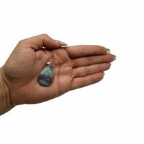 PINGENTE MINI GOTA TROLLEITE - (2,5 a 3,5)cm - PRATA 925