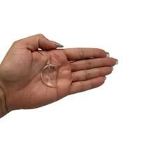 PINGENTE MINI LUA CRISTAL - (2,5 a 4)cm - PRATA 925
