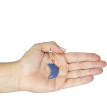 PINGENTE MINI LUA QUARTZO AZUL - (2,5 a 4)cm - PRATA 925