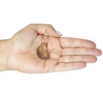 PINGENTE MINI LUA QUARTZO FUMÊ - (2,5 a 4)cm - BANHO DE OURO