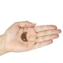 PINGENTE MINI LUA QUARTZO VERMELHO - (2,5 a 4)cm - BANHO DE OURO