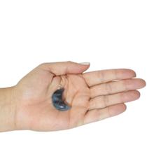 PINGENTE MINI LUA TROLLEITE - (2,5 a 4)cm - PRATA 925