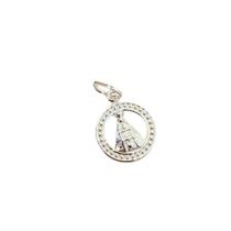 Pingente Mini Medalha de Nossa Senhora Aparecida em Prata 925 Pingente Mini Medalha de Nossa Senhora Aparecida em Prata 925