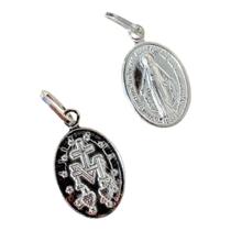 Pingente Mini Medalha de Nossa Senhora das Graças em Prata 925 Pingente Mini Medalha de Nossa Senhora das Graças em Prata 925