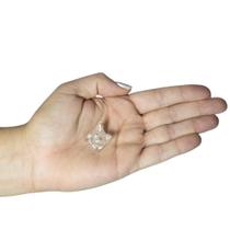 PINGENTE MINI MERKABÁ CRISTAL - (1 a 2)cm - PRATA 925