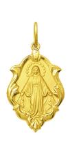 Pingente Mini Modelo Trabalhado Ornato 1cm Santos Ouro 18k ( 47 Santos )