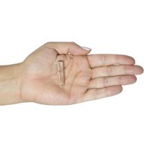 PINGENTE MINI PONTA CRISTAL - (3 a 5)cm - BANHO DE OURO