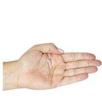 PINGENTE MINI PONTA FACETADA CRISTAL - (3 a 5)cm - PRATA 925