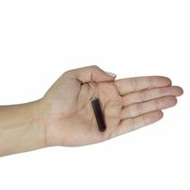 PINGENTE MINI PONTA QUARTZO VERMELHO - (3 a 5)cm - PRATA 925