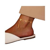 Pingente Minimalista Feminino Com Símbolo De Carta De Amor, Joia Sexy Em Aço Inoxidável Banho De