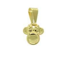 Pingente Minnie PRI Style Folheado A Ouro 18K Antialérgico Pingente Minnie PRI Style Folheado A Ouro 18K Antialérgico
